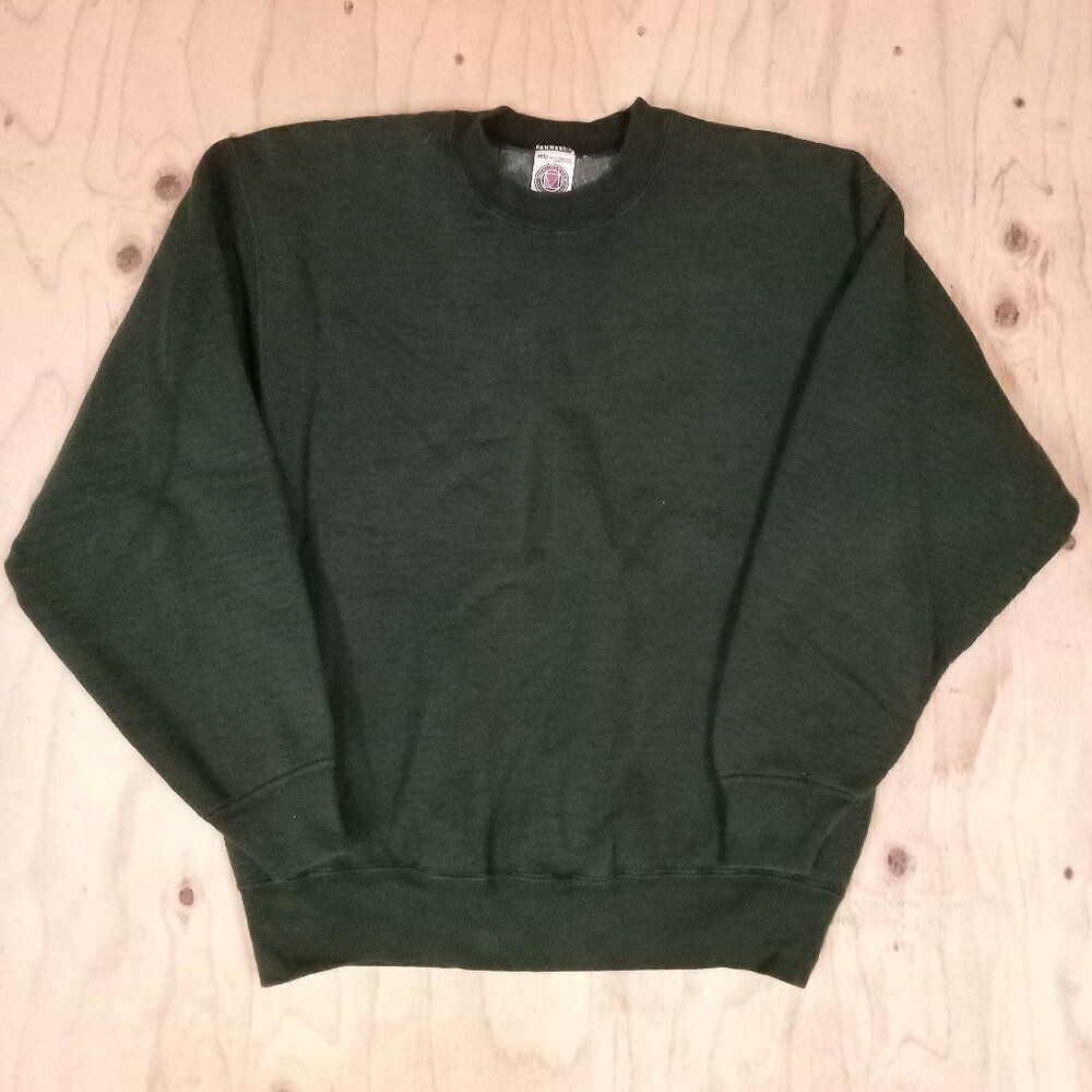 Vintage Munsingwear Blank Crewneck Sweatshirt Dark Green